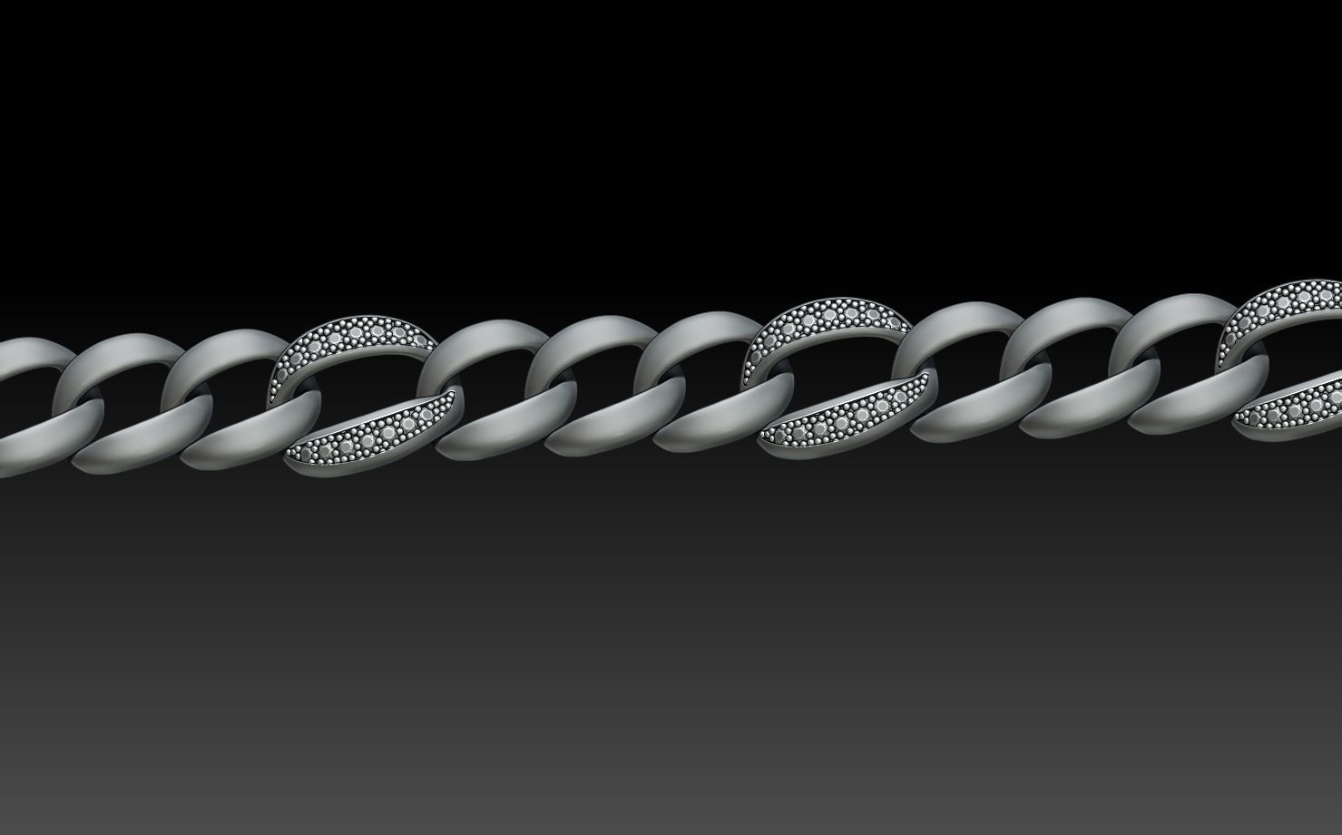 CHAIN BRACELET 3D print model_7