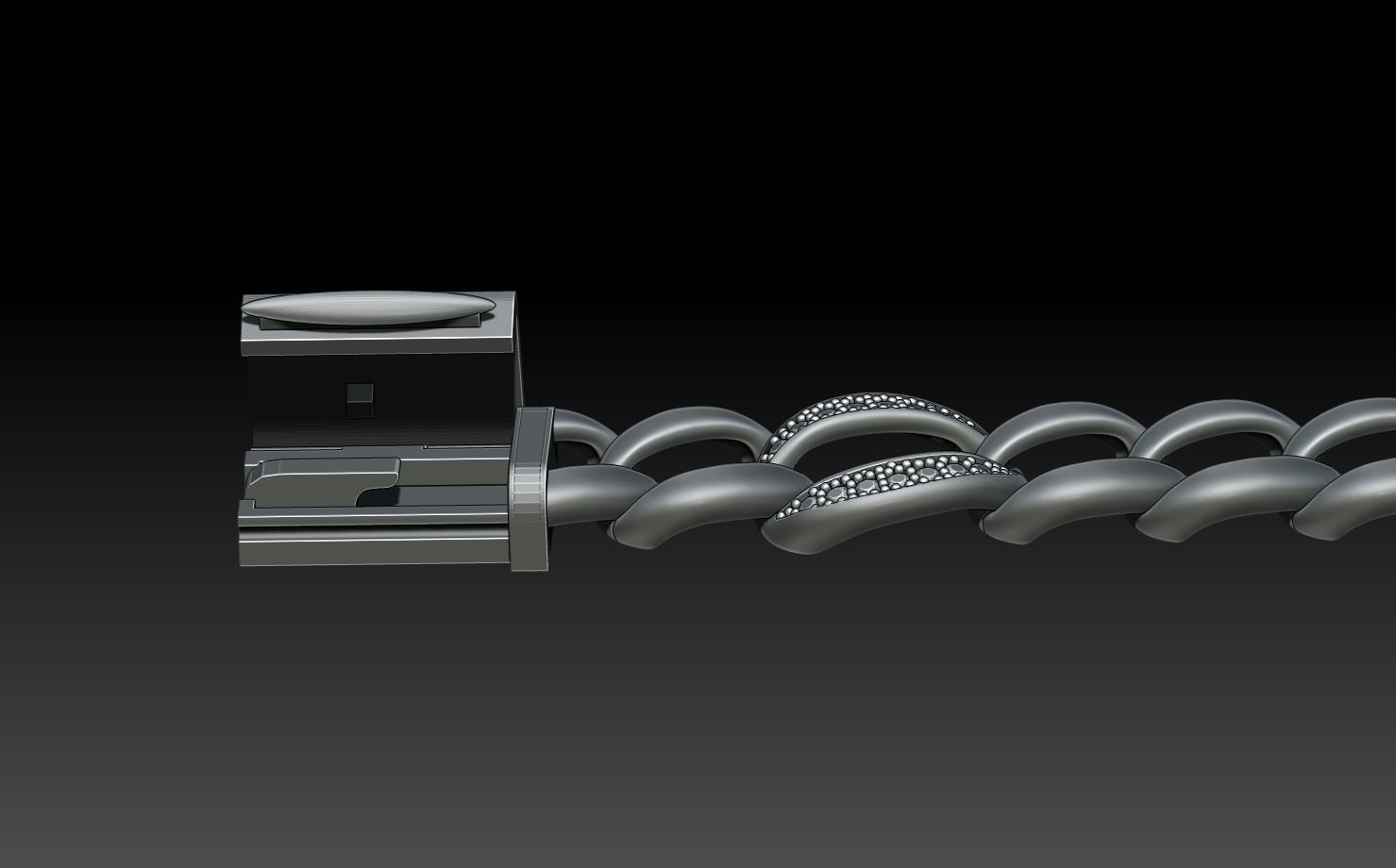 CHAIN BRACELET 3D print model_18