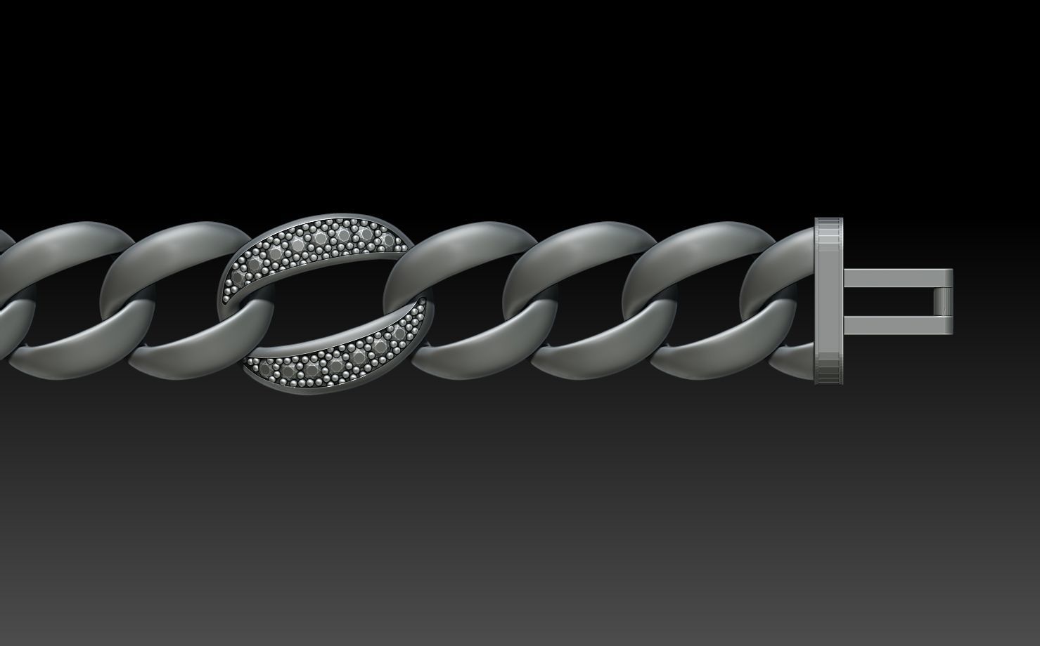 CHAIN BRACELET 3D print model_8