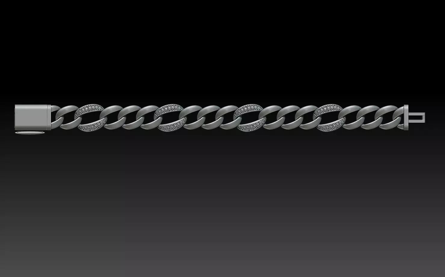 CHAIN BRACELET 3D print model_0