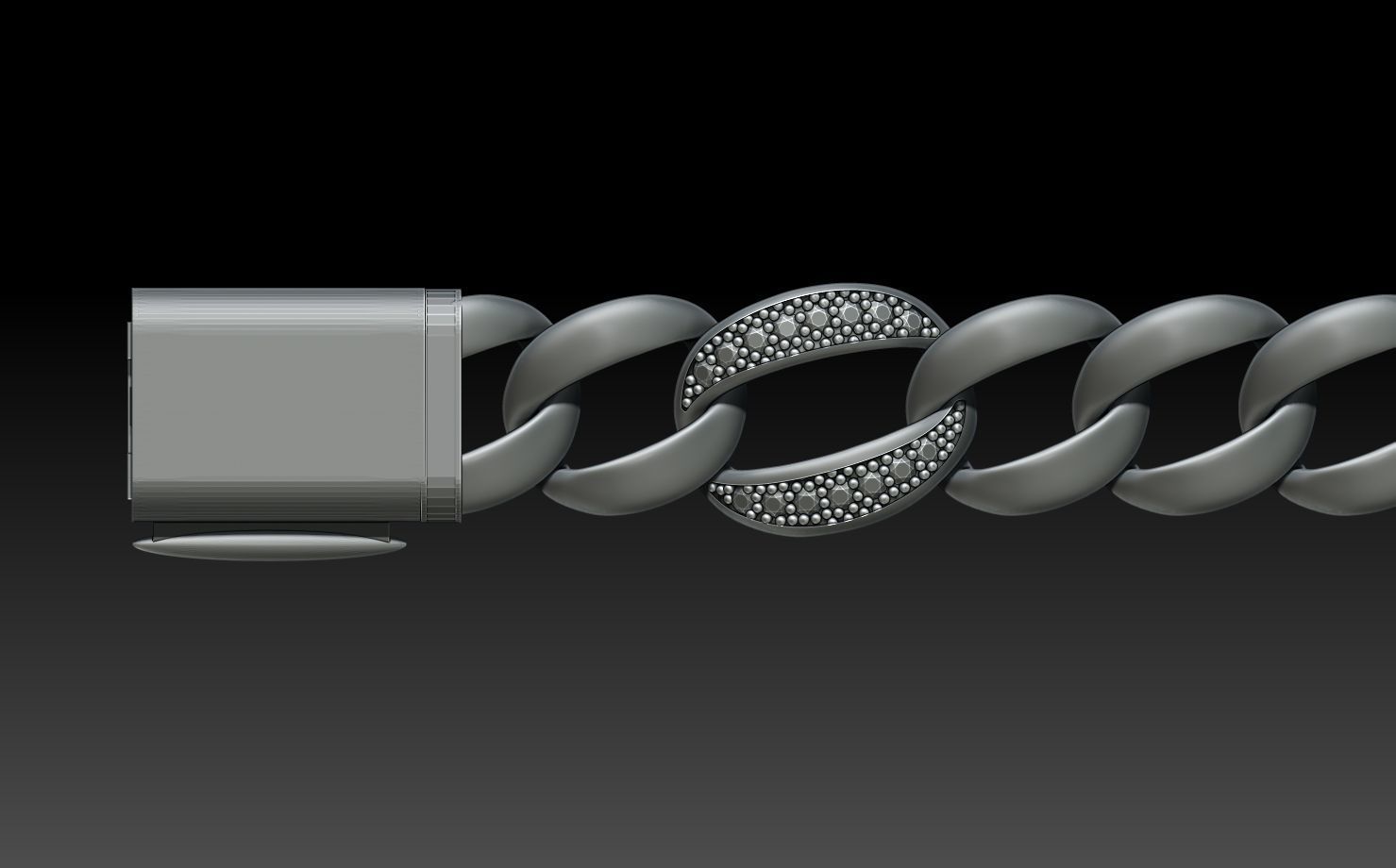 CHAIN BRACELET 3D print model_10