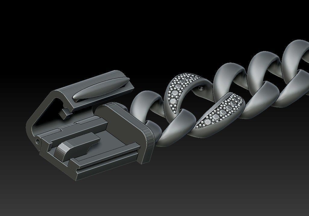 CHAIN BRACELET 3D print model_20