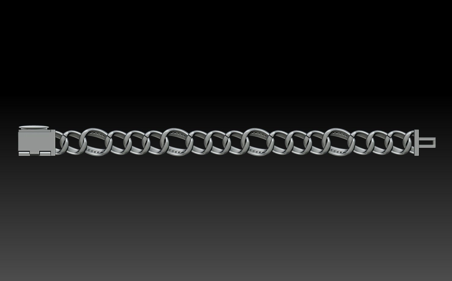 CHAIN BRACELET 3D print model_17