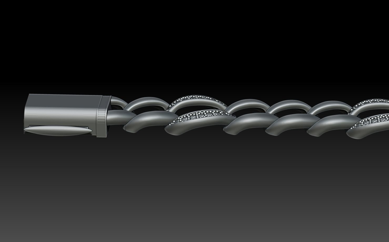 CHAIN BRACELET 3D print model_13