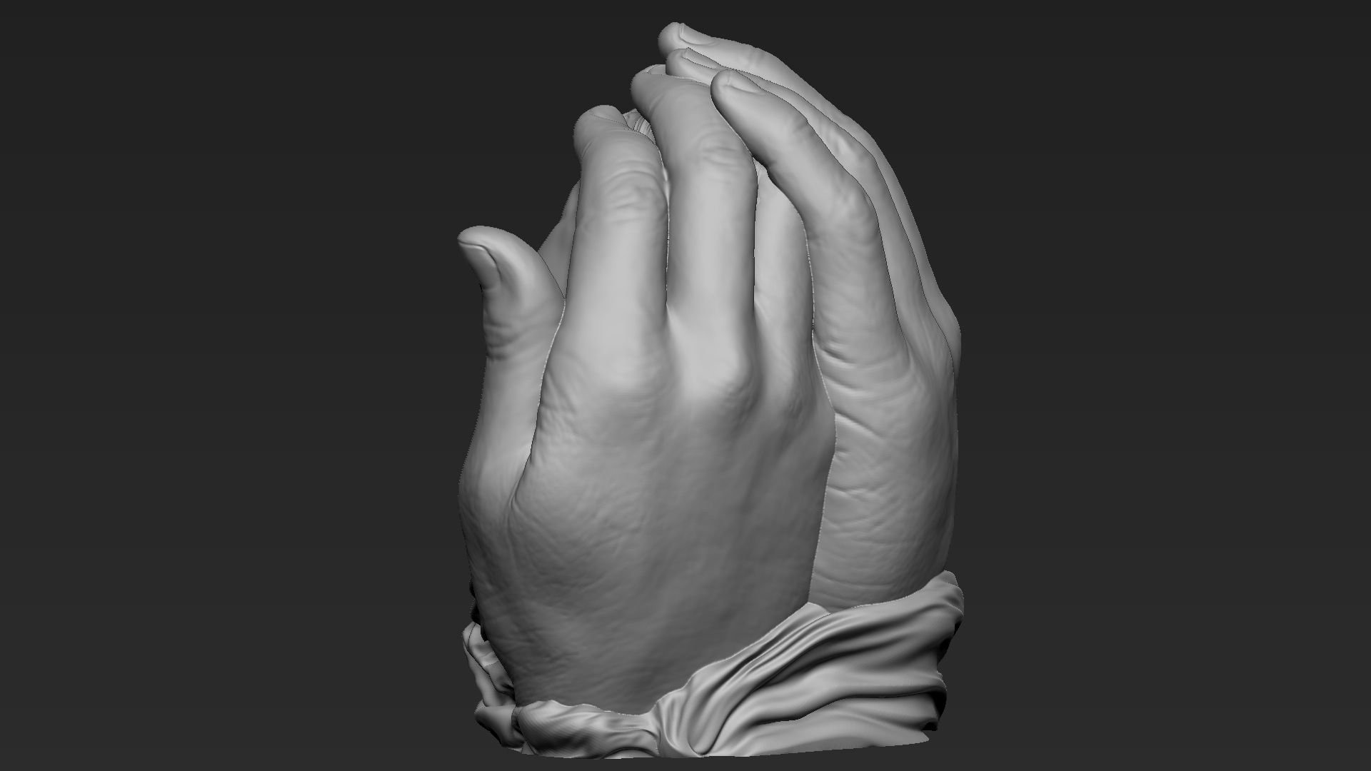 Baby In Hands Sculpture 01 3D print model_12