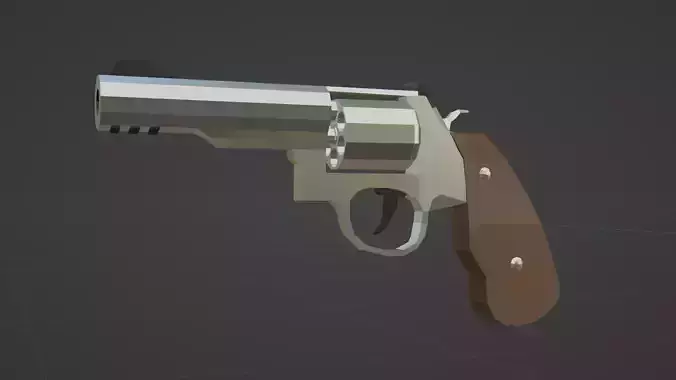 Low Poly Revolver