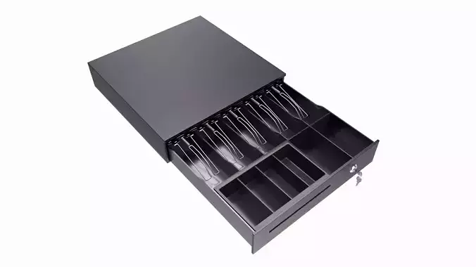 Cash Register Drawer for POS System open
