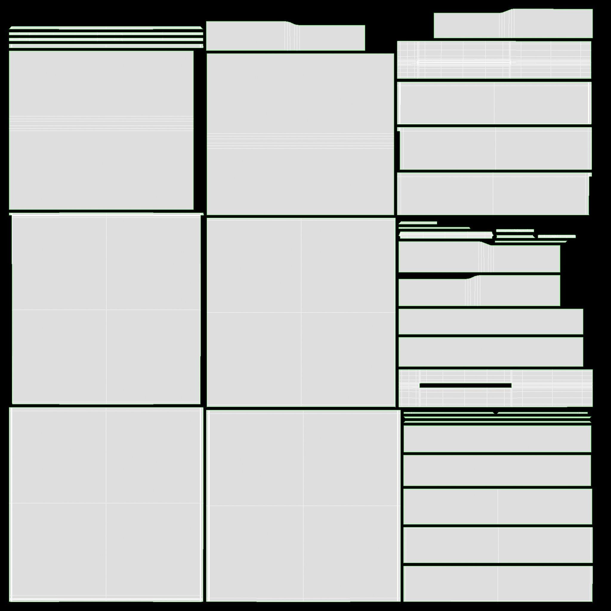 Cash Register Drawer for POS System open 3D model_7