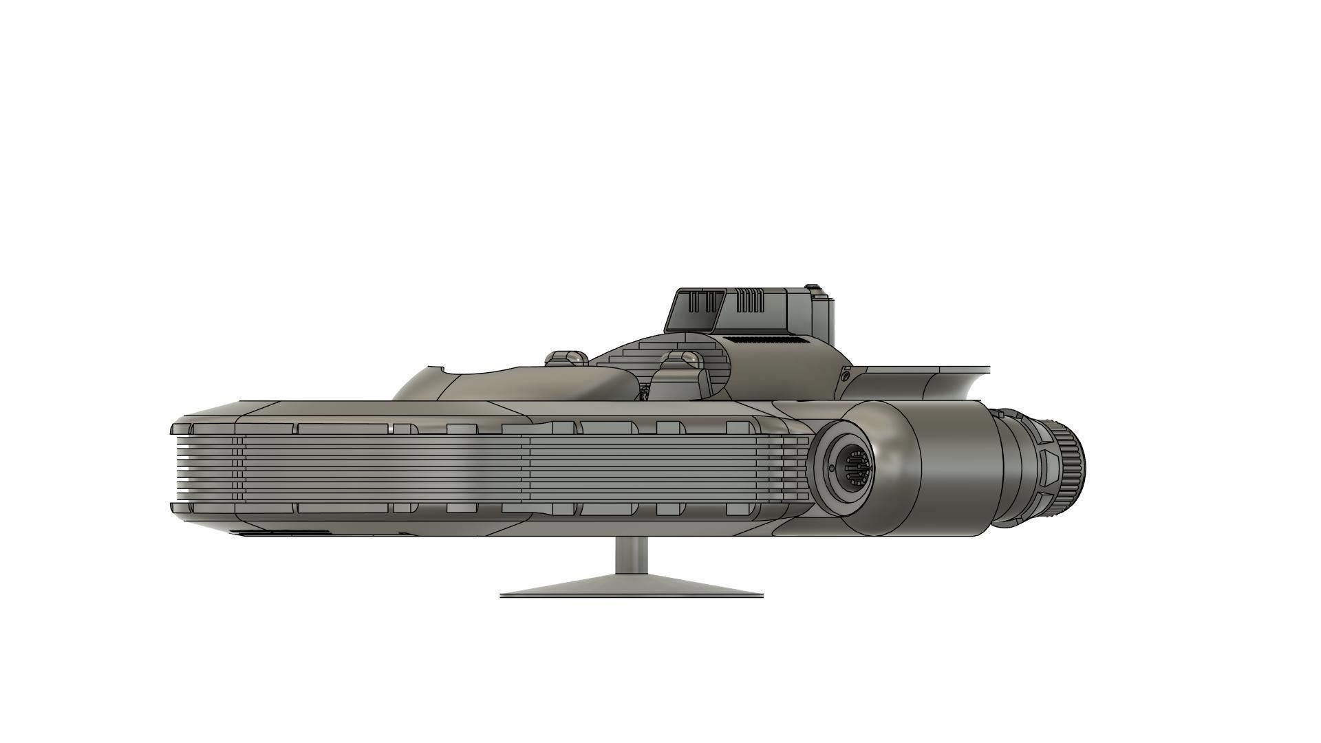 star wars jedi survivor merrins SPEEDER 3D print model_3