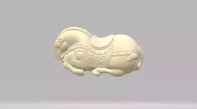 Jade Horse Figurine 3D print model