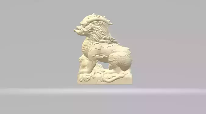 Chinese Mythical Creature Qilin 3D print model