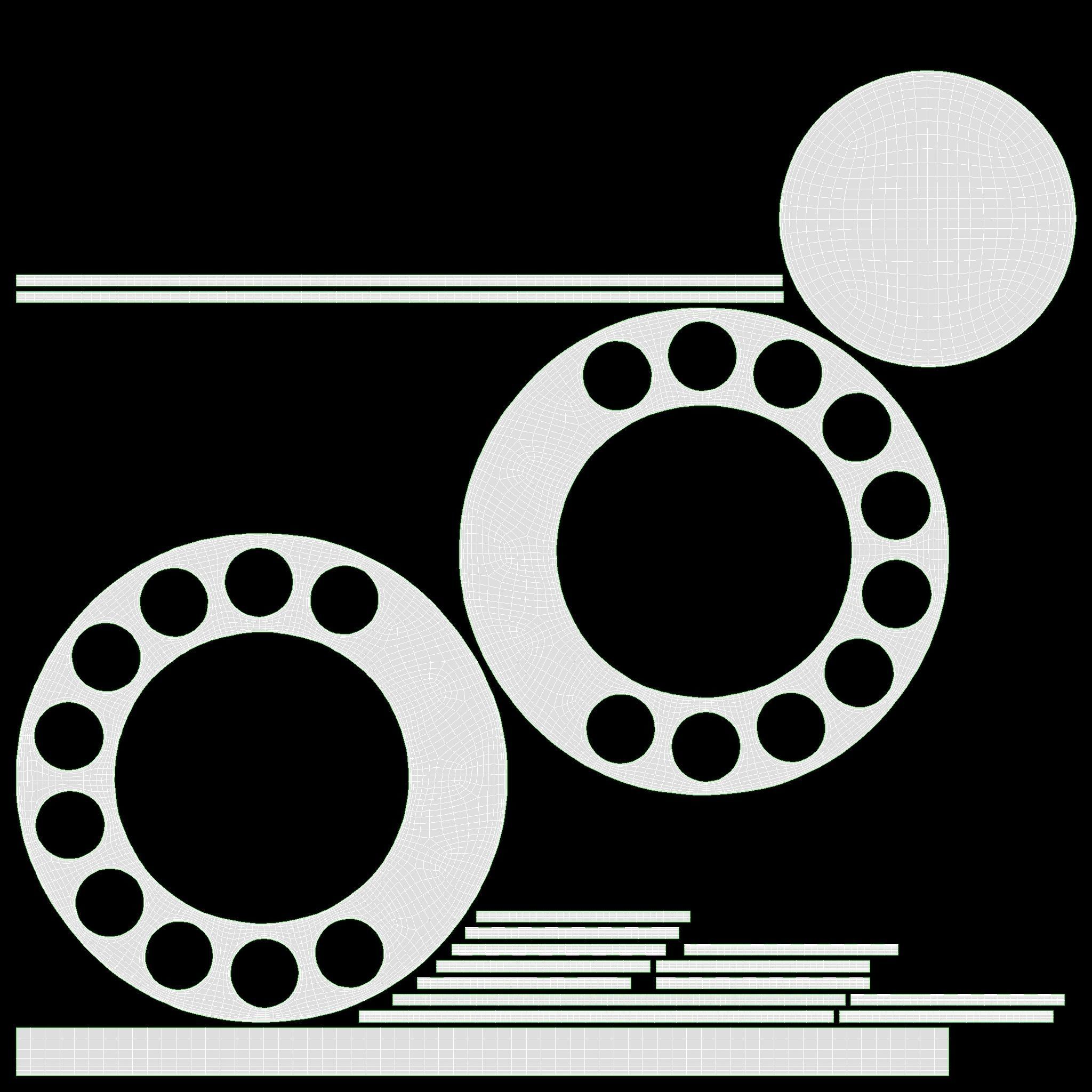 Table Rotary Dial Telephone Yellow 3D model_8