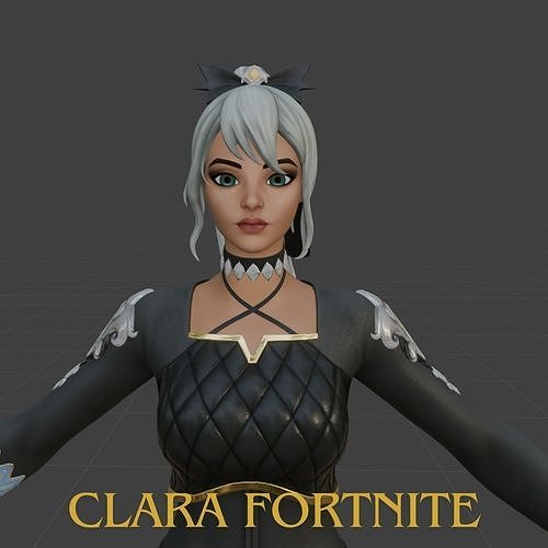 Clara Fornite Rigged 3D model
