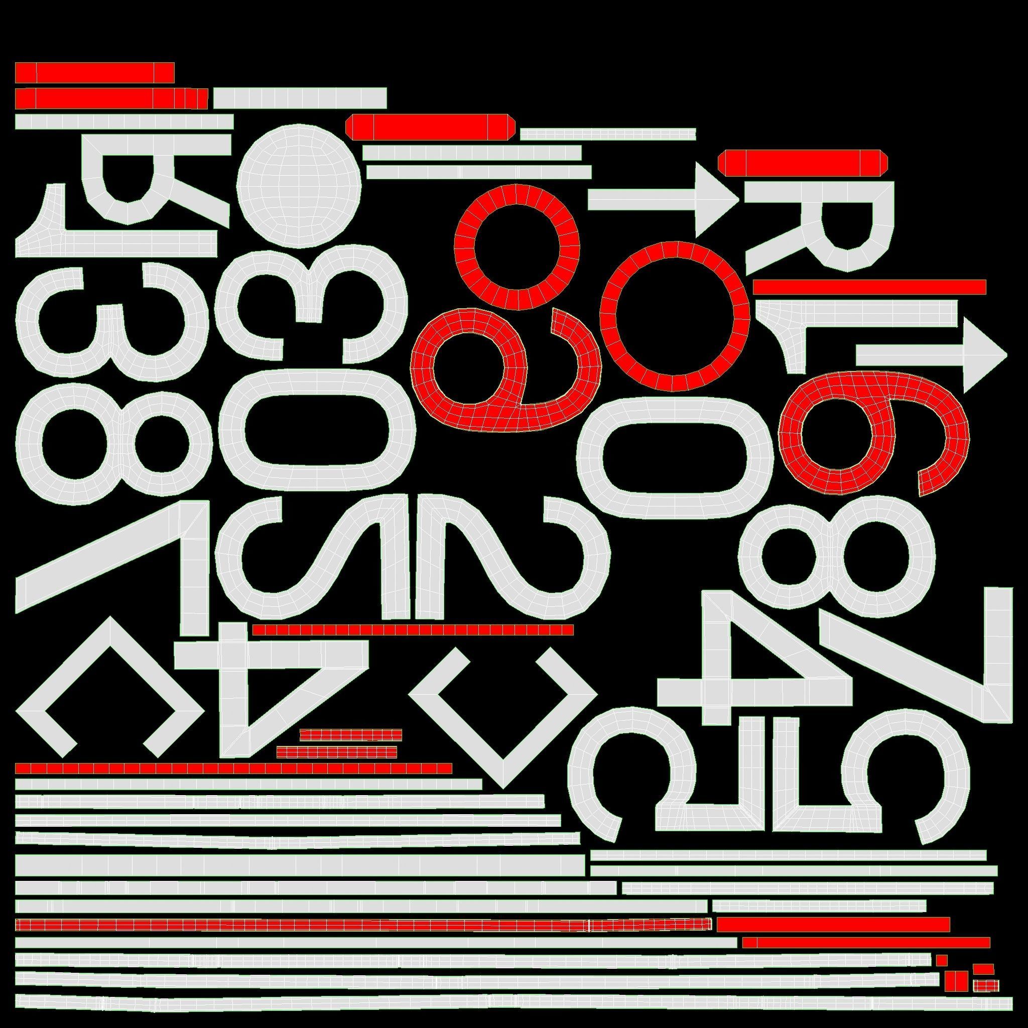 Table touch-tone telephone 3D model_10