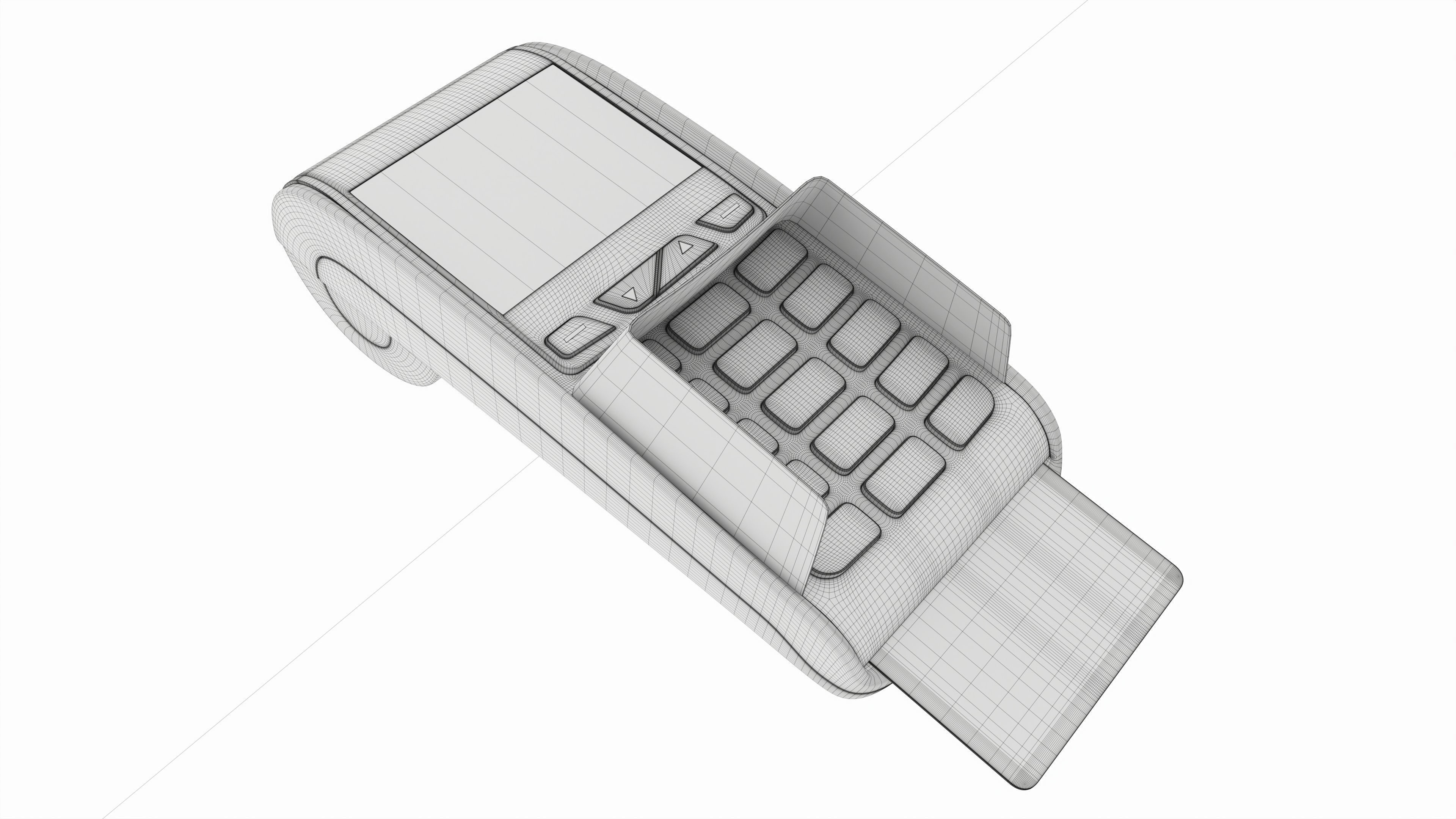 Universal Credit Card POS Terminal 01 3D model_5