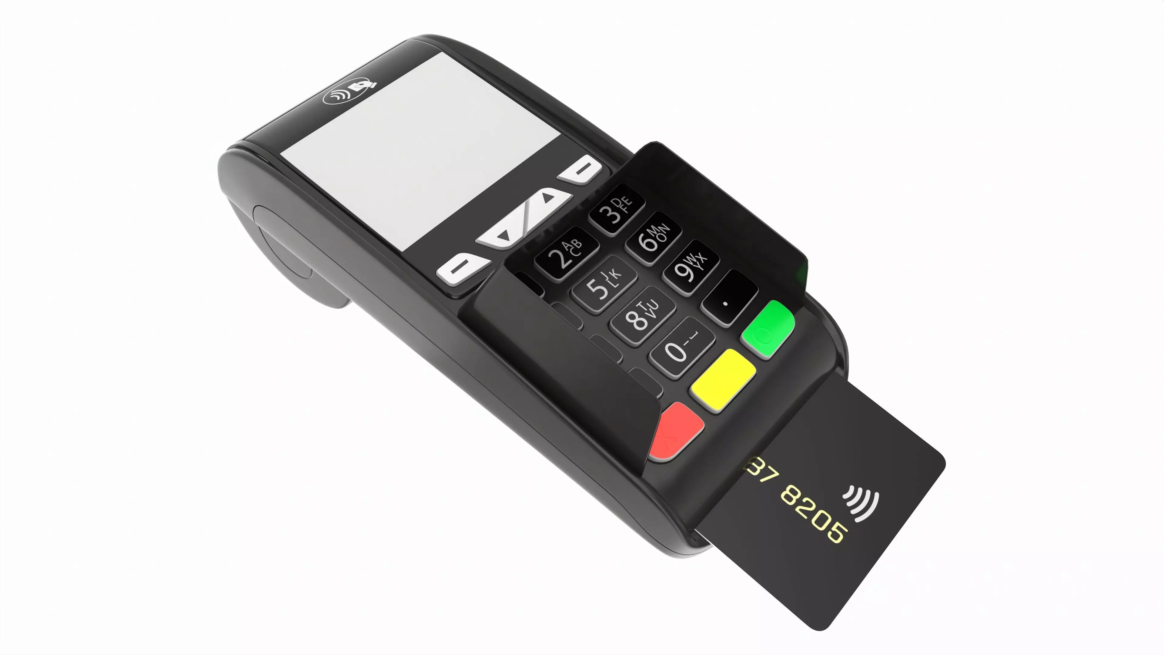 Universal Credit Card POS Terminal 01 3D model_0