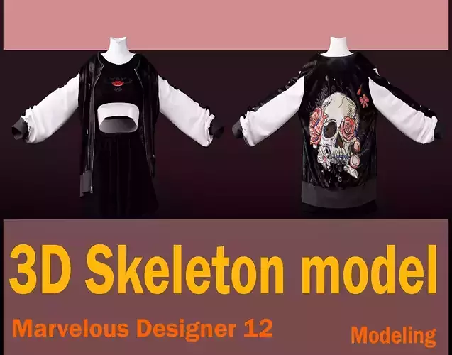 Skeleton model 3D model