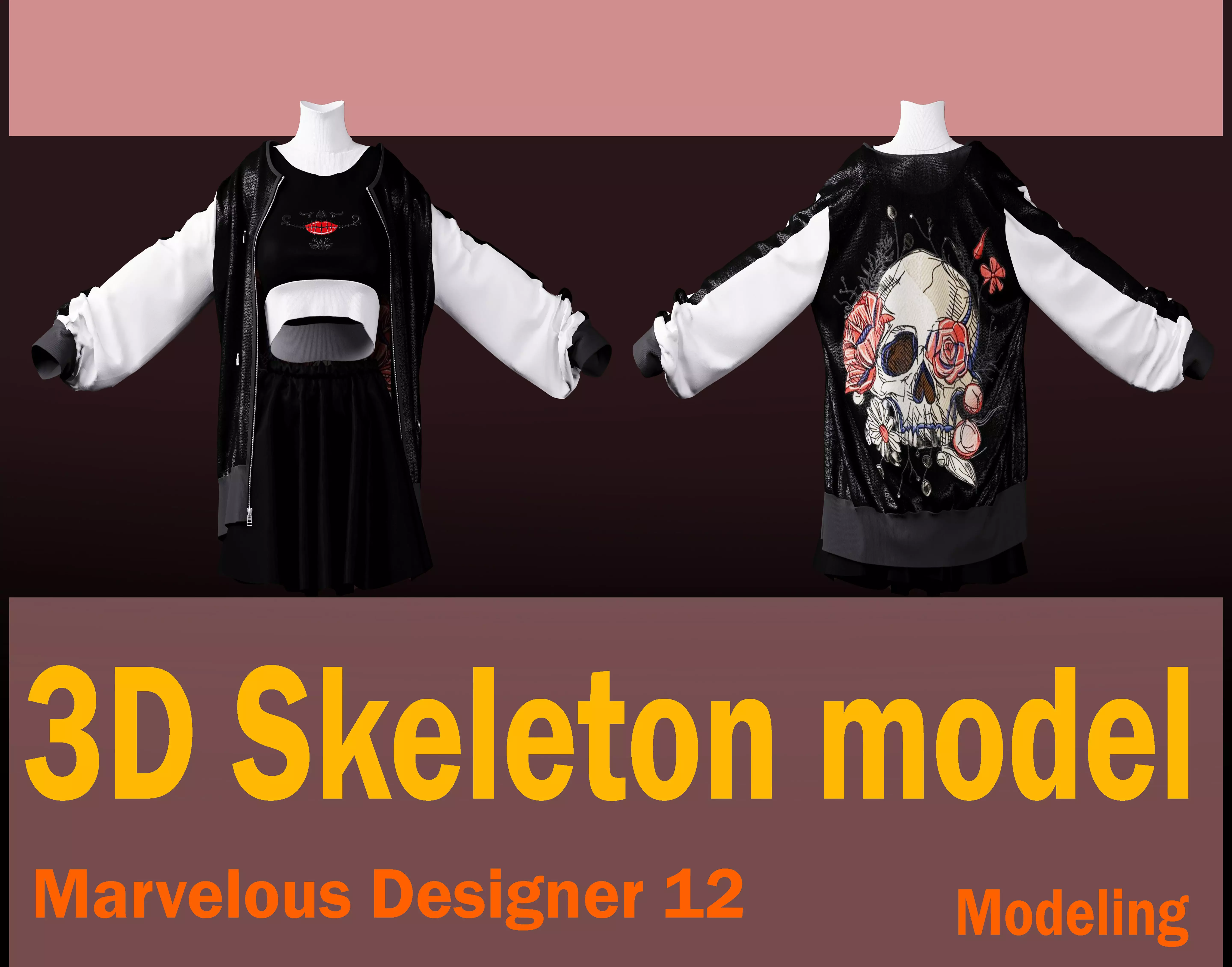 Skeleton model 3D model_0