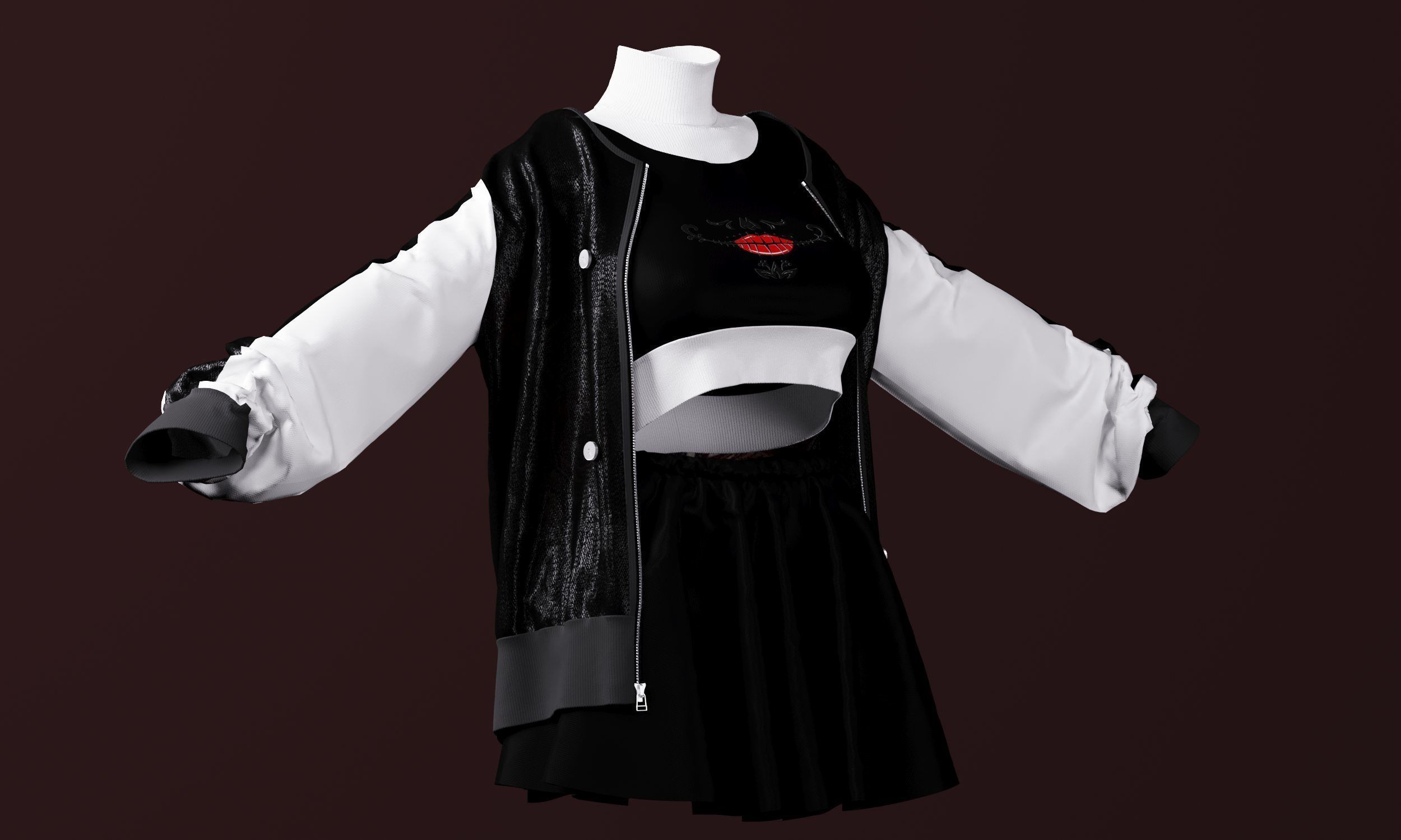 Skeleton model 3D model_2