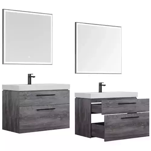 Nova 75-90 Oak Rochelieu 2 drawers