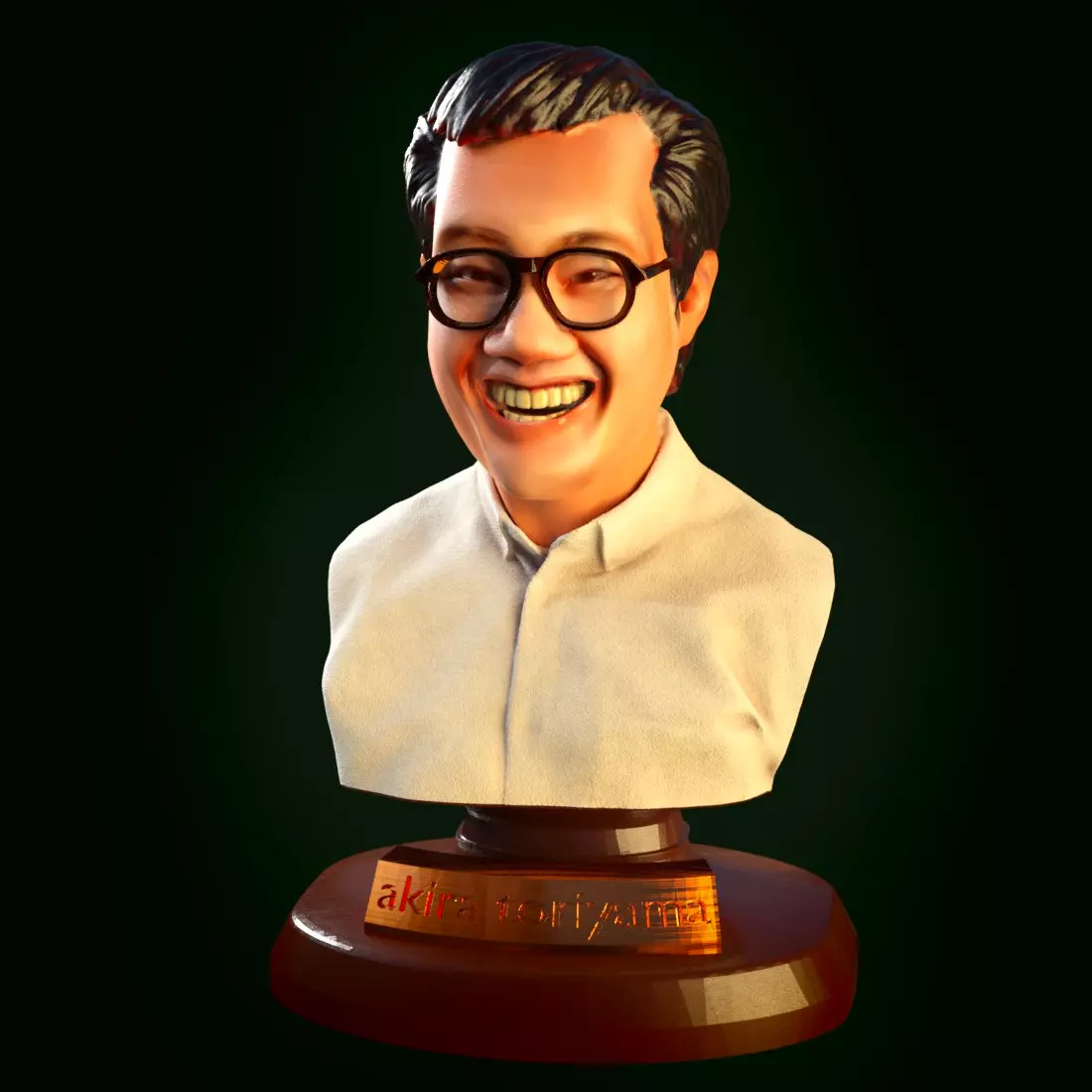 Akira Toriyama bust 3D print model