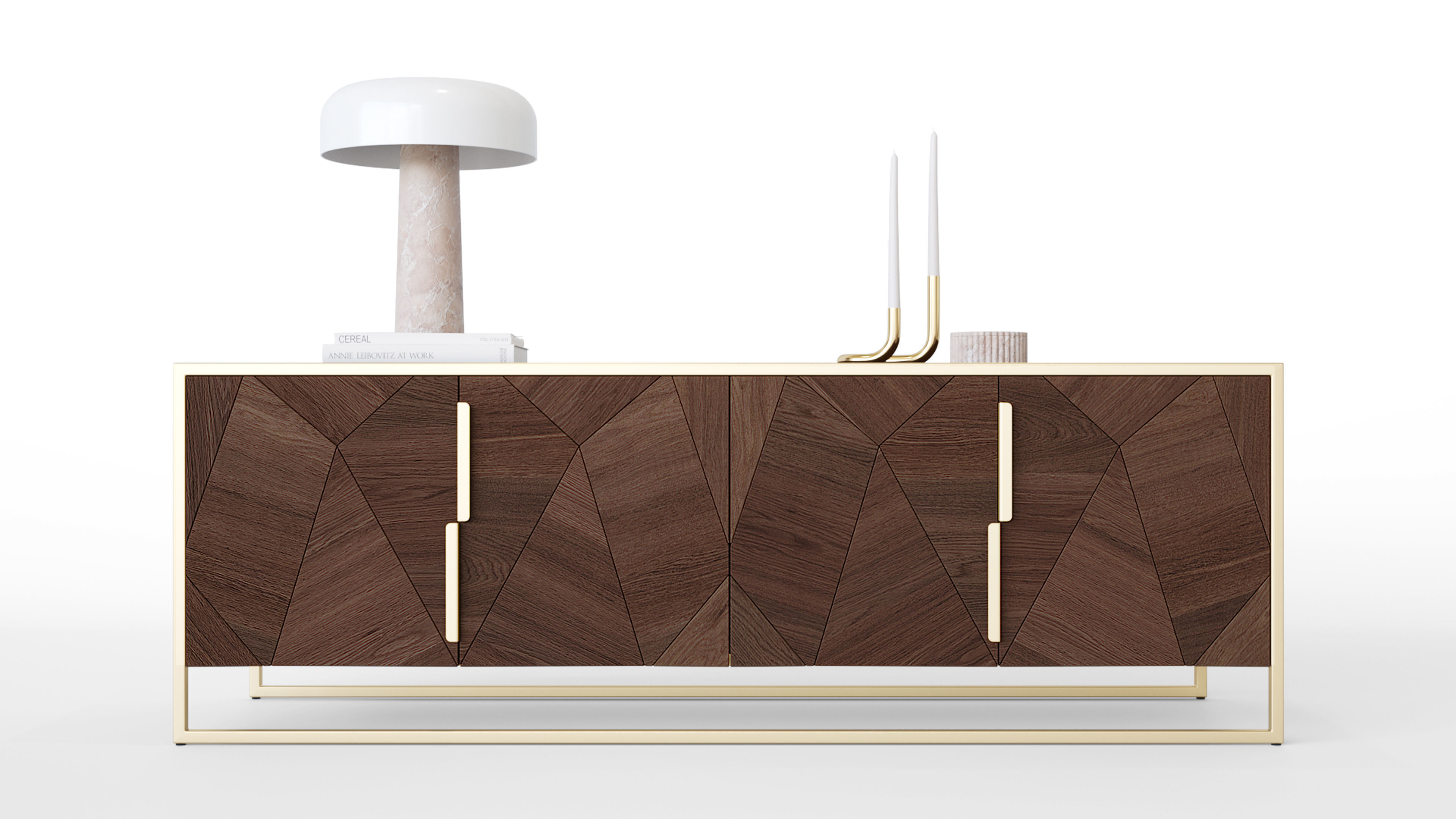 lowboard harry with deco 3D model_2