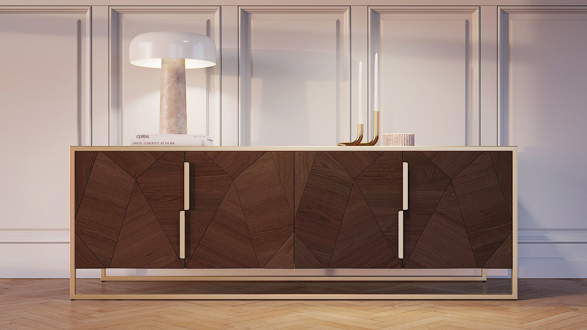 lowboard harry with deco 3D model_1