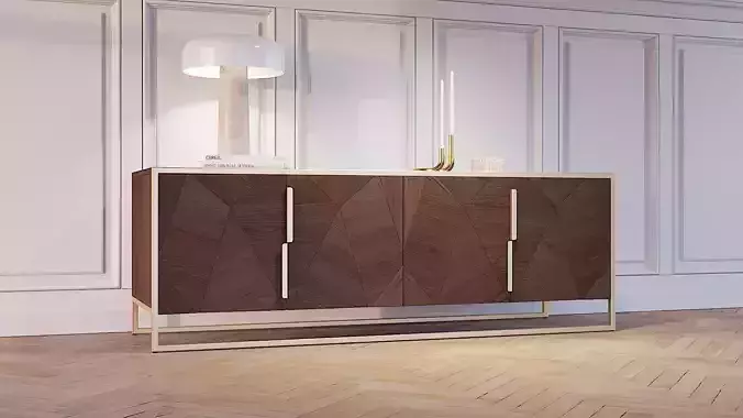 lowboard harry with deco 3D model