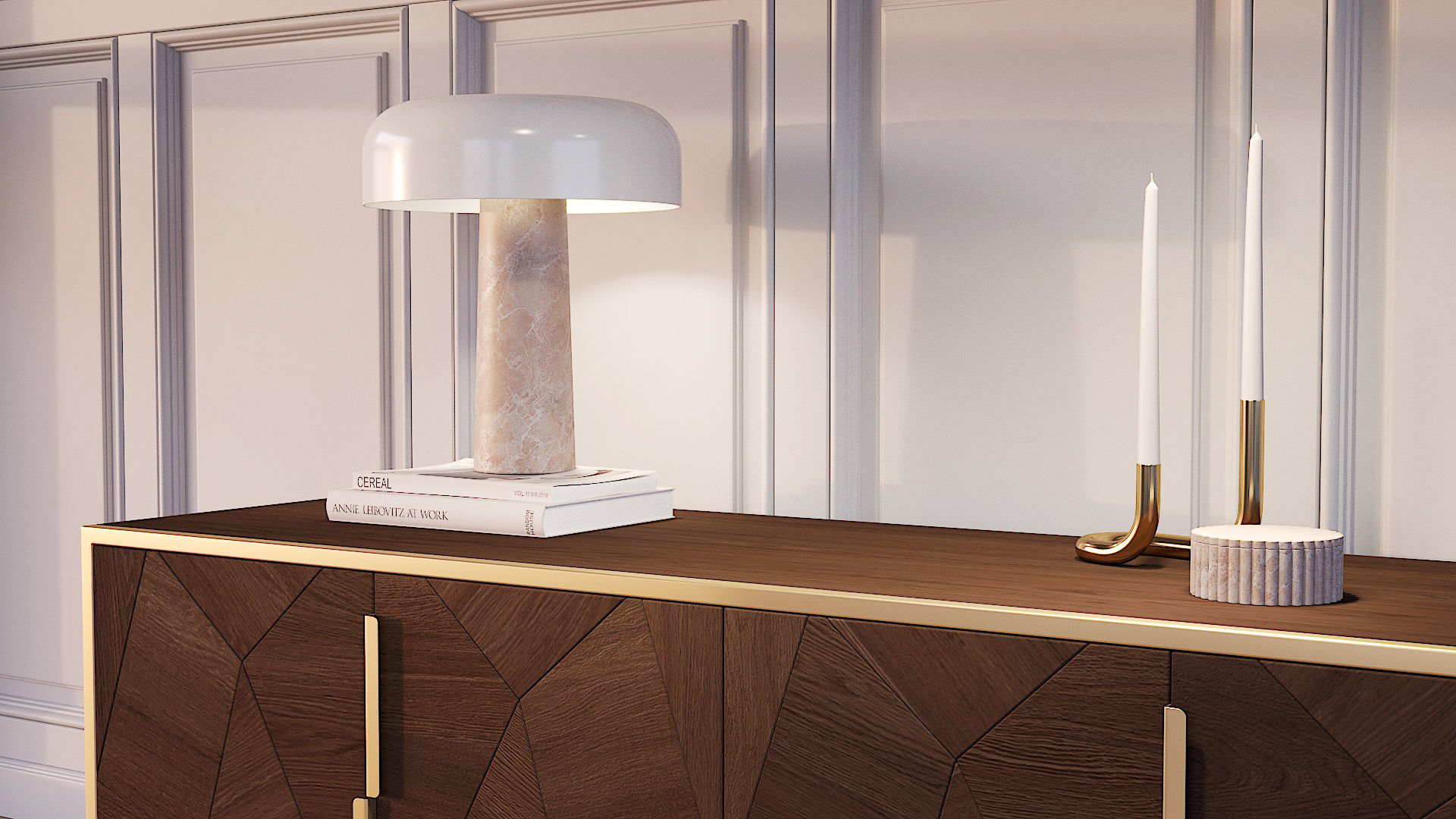 lowboard harry with deco 3D model_8