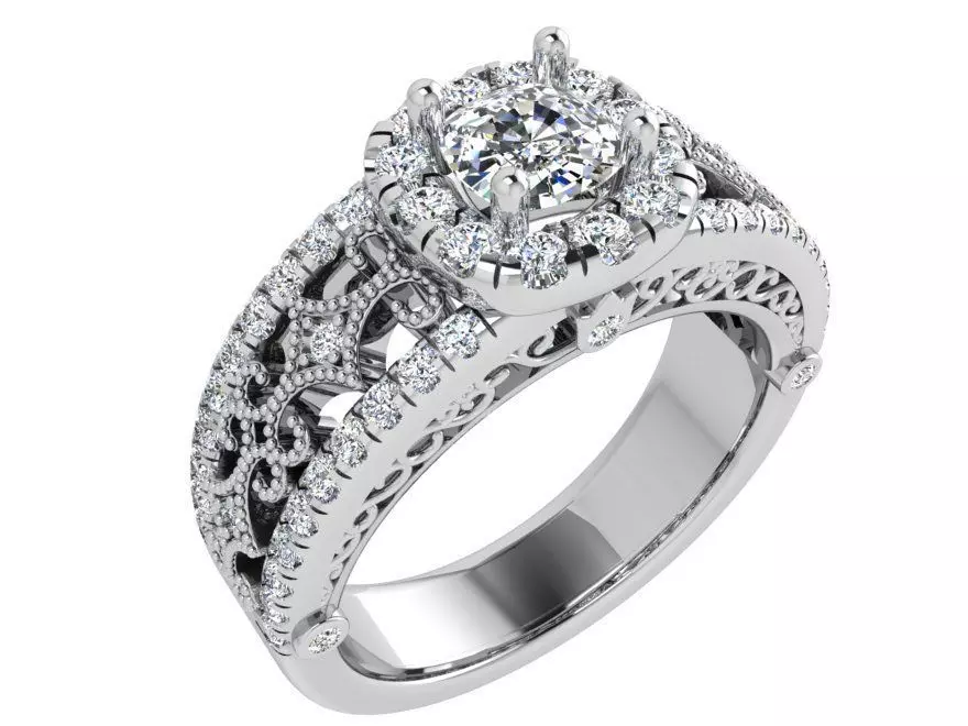 Halo Diamond Band 3660 3D print model