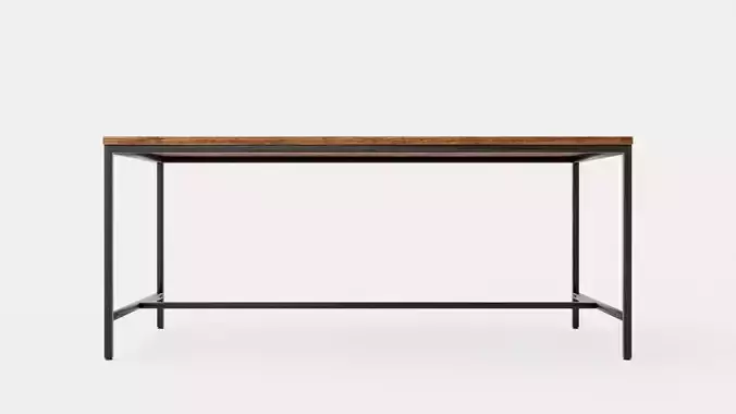 Wilmer Dining Table 180 Cm Wood Black