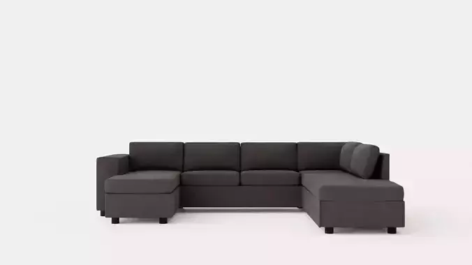 Washington U Bed Sofa Right Black