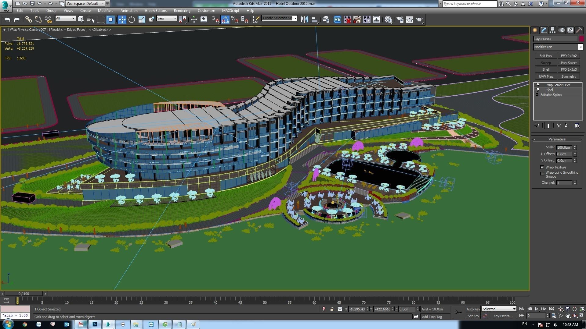 VP Hotel Exterior Design 3D model_1