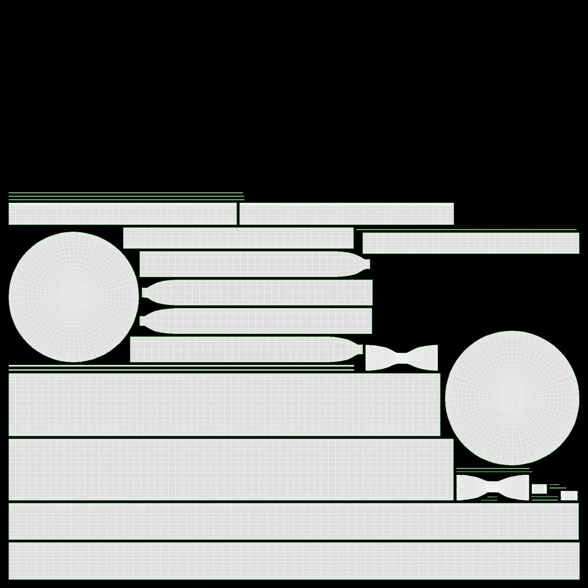 Store display mannequin head with Boater hat 3D model_8