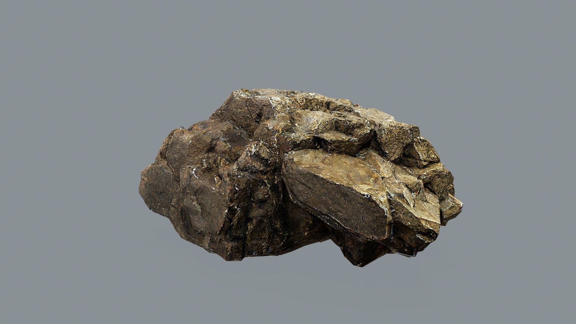 cave rocks Low-poly 3D model_6
