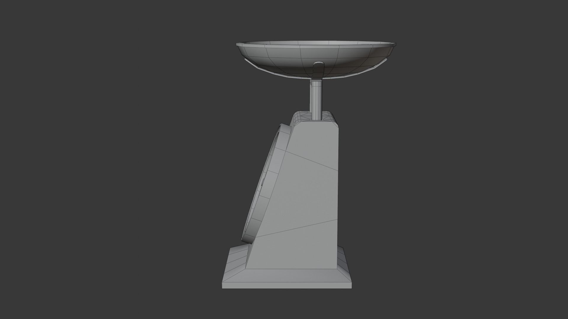 Weighing scale Low-poly 3D model_6
