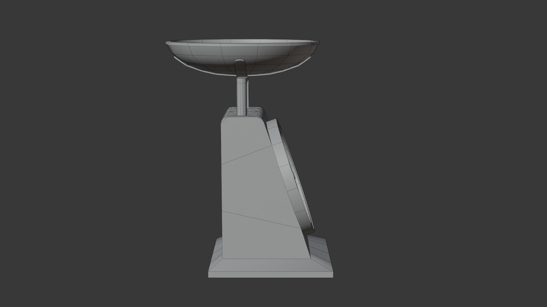 Weighing scale Low-poly 3D model_10