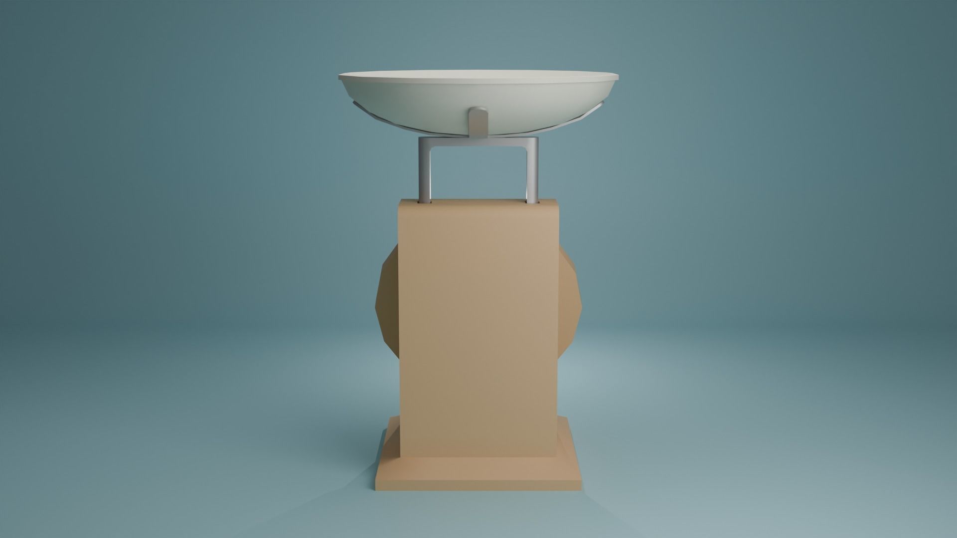Weighing scale Low-poly 3D model_7