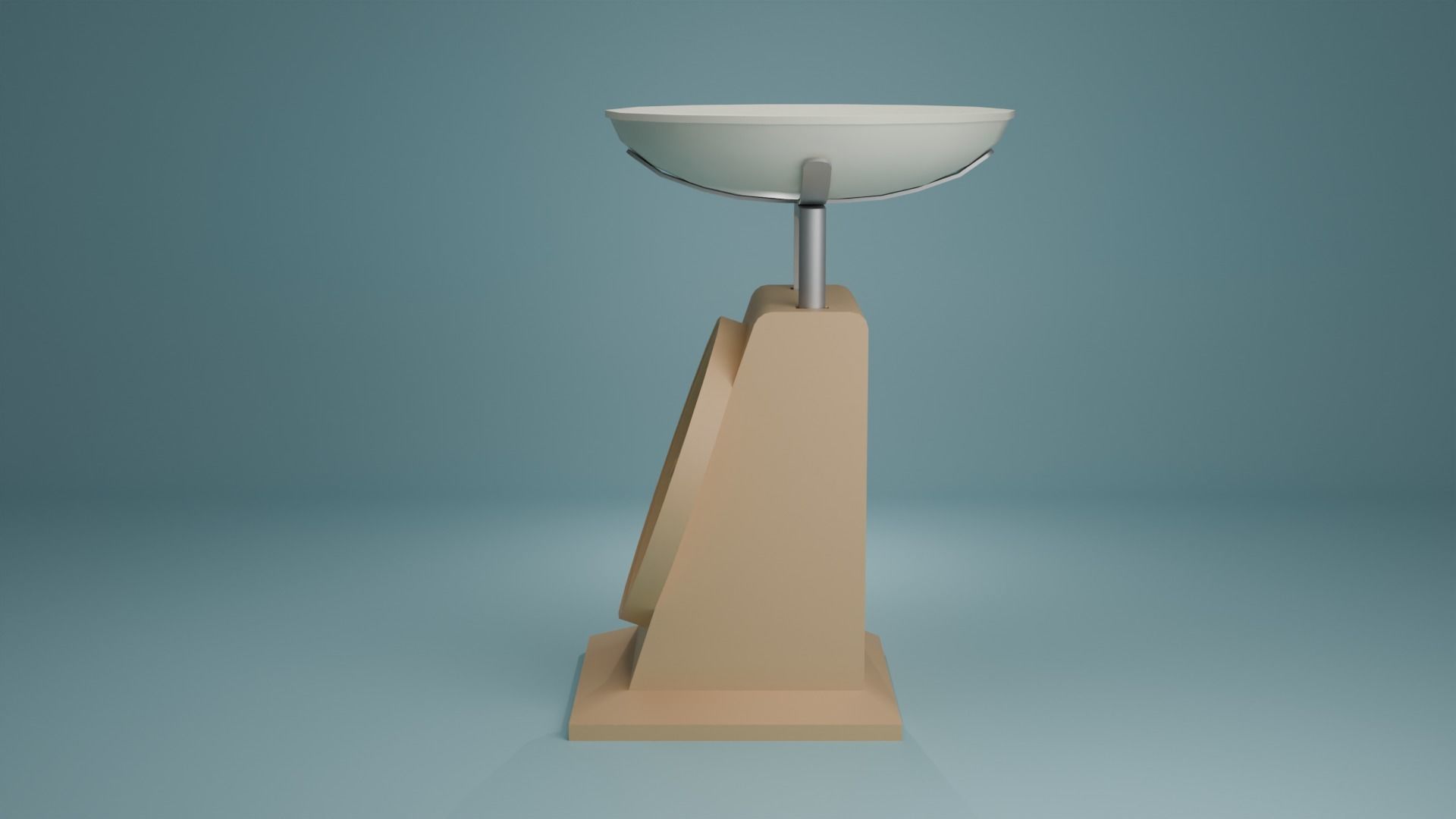 Weighing scale Low-poly 3D model_5