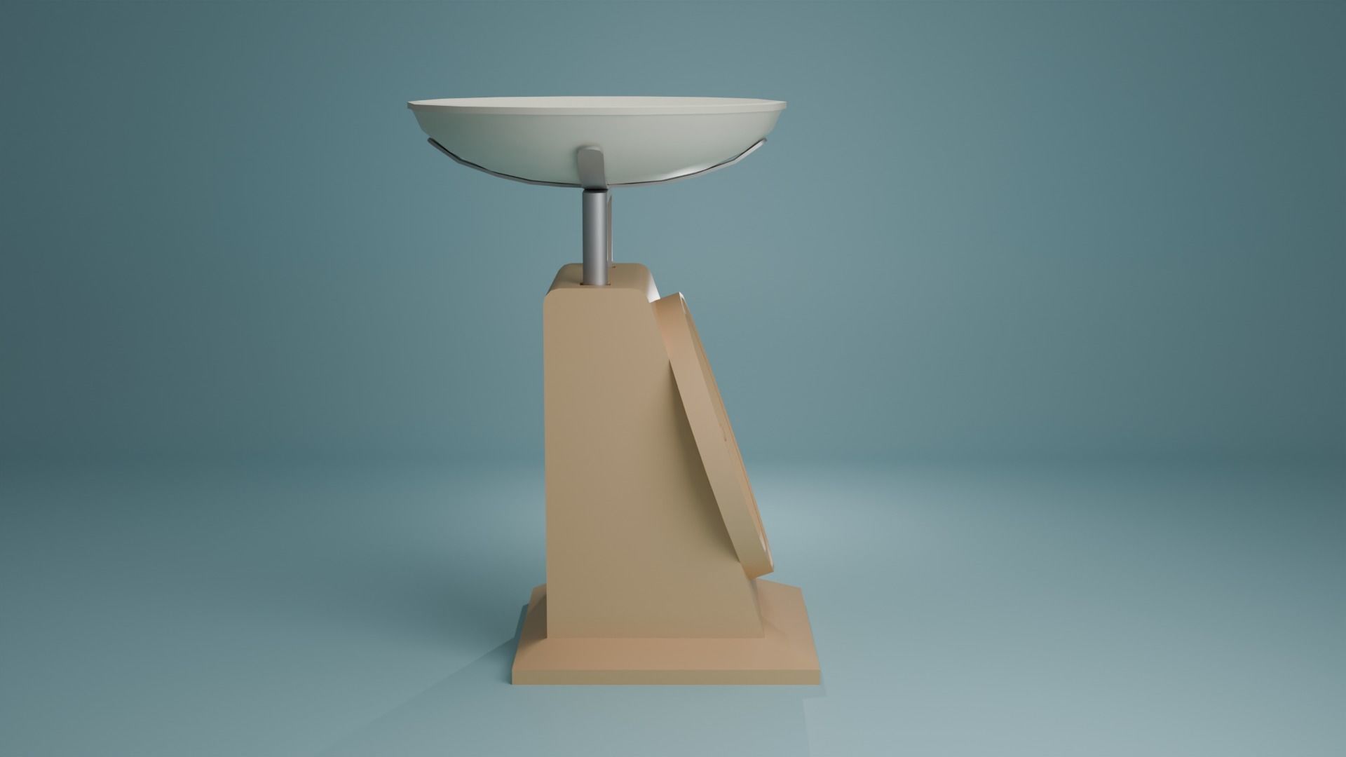 Weighing scale Low-poly 3D model_9