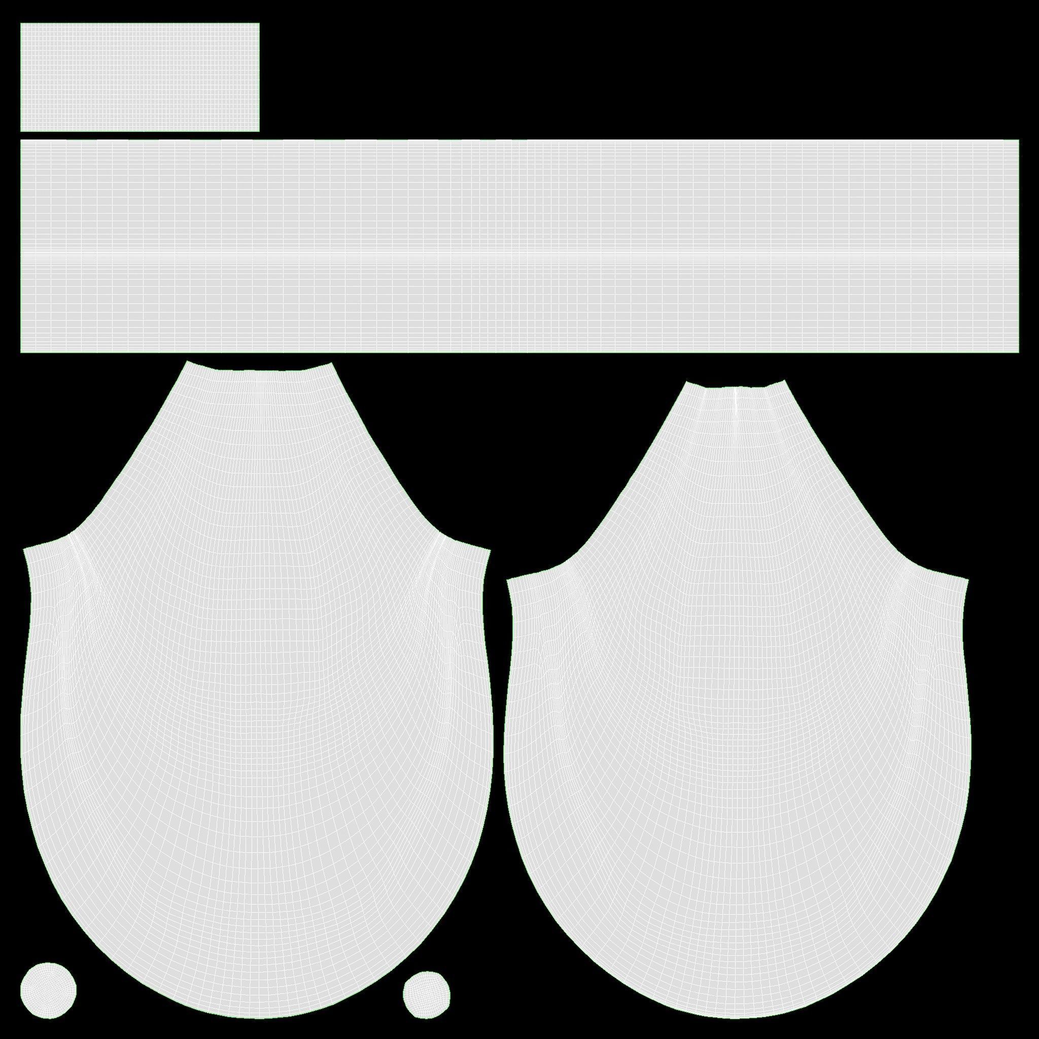 Store display mannequin head with Santa hat 3D model_8