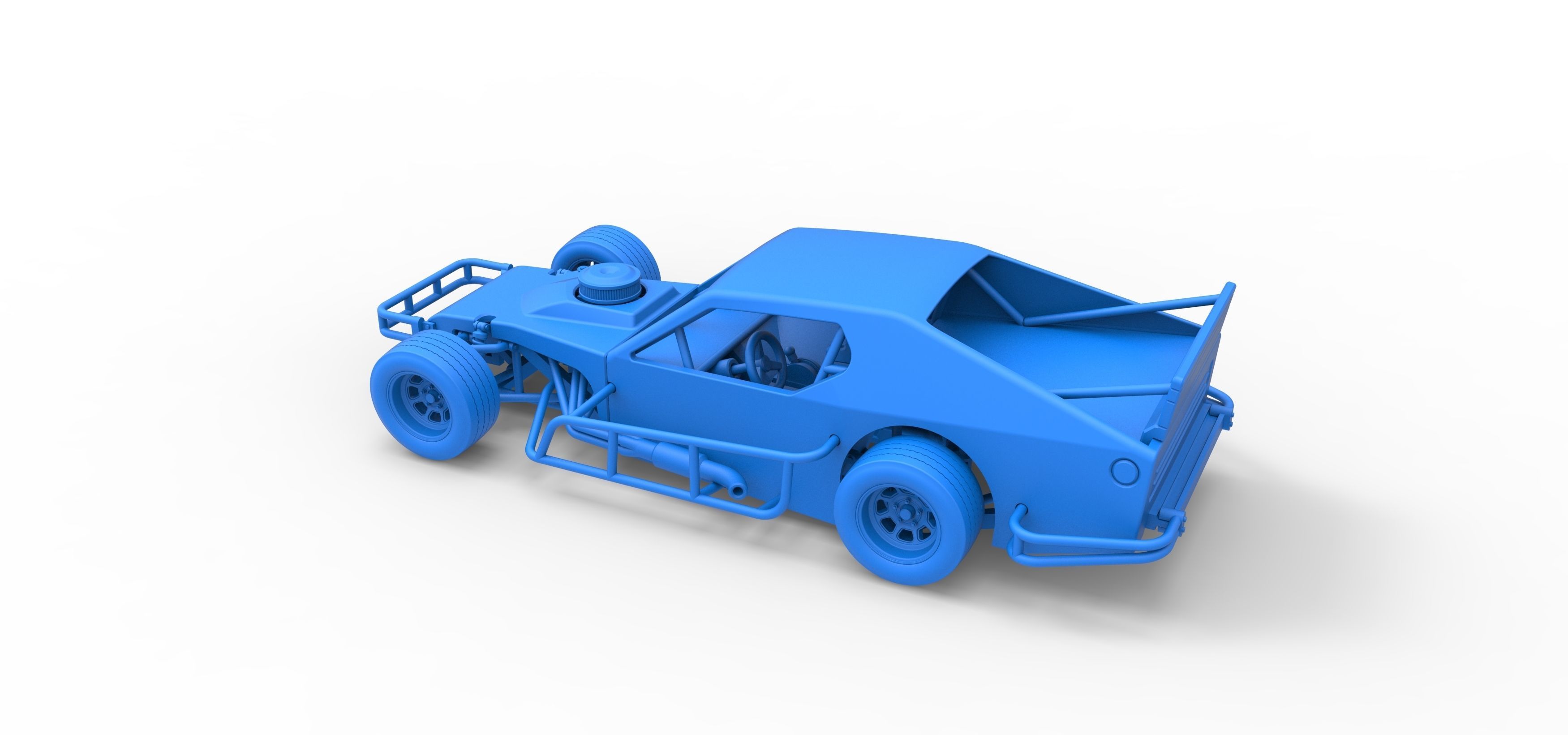 Asphalt Modified stock car Version 2 Scale 1 to 25 3D print model_38