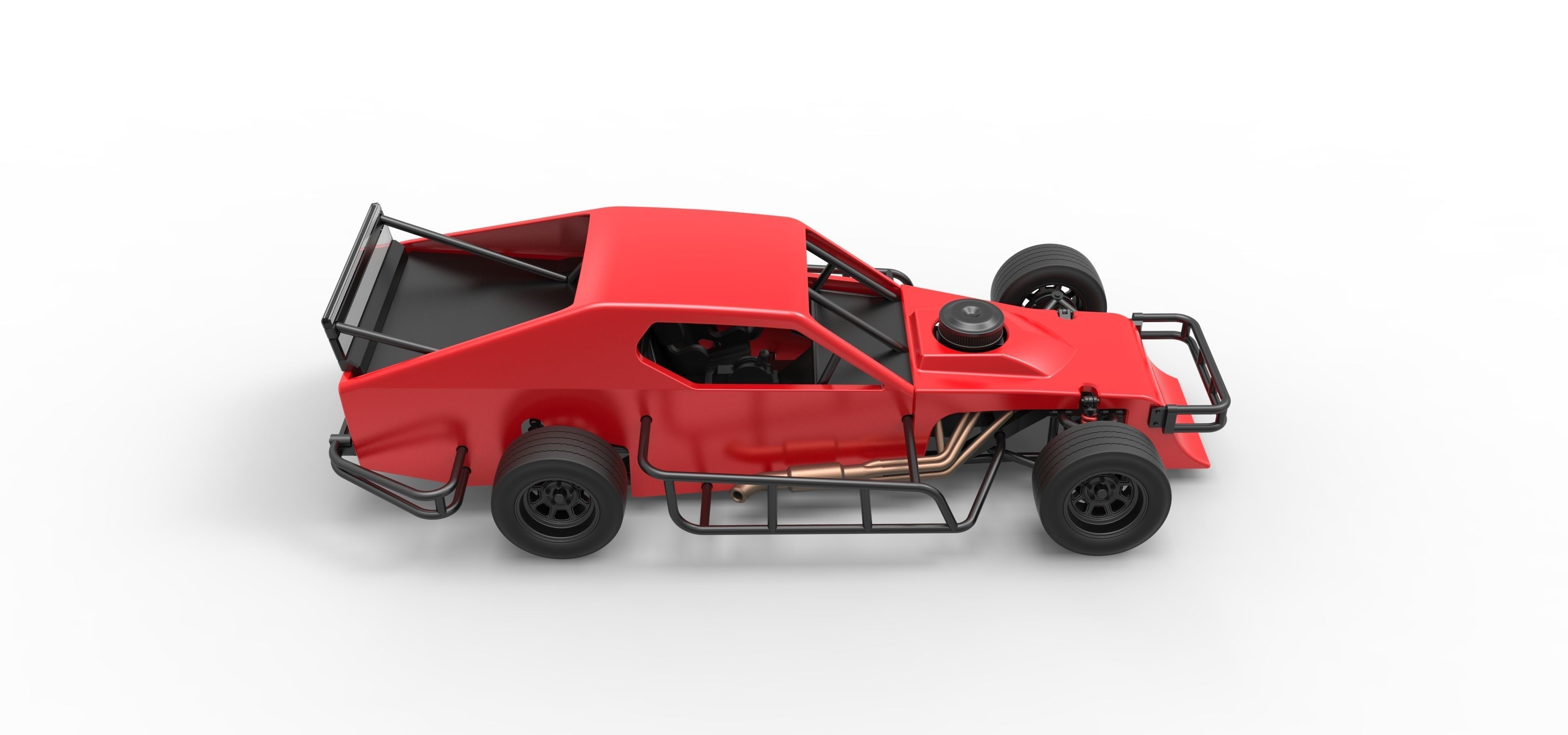 Asphalt Modified stock car Version 2 Scale 1 to 25 3D print model_23