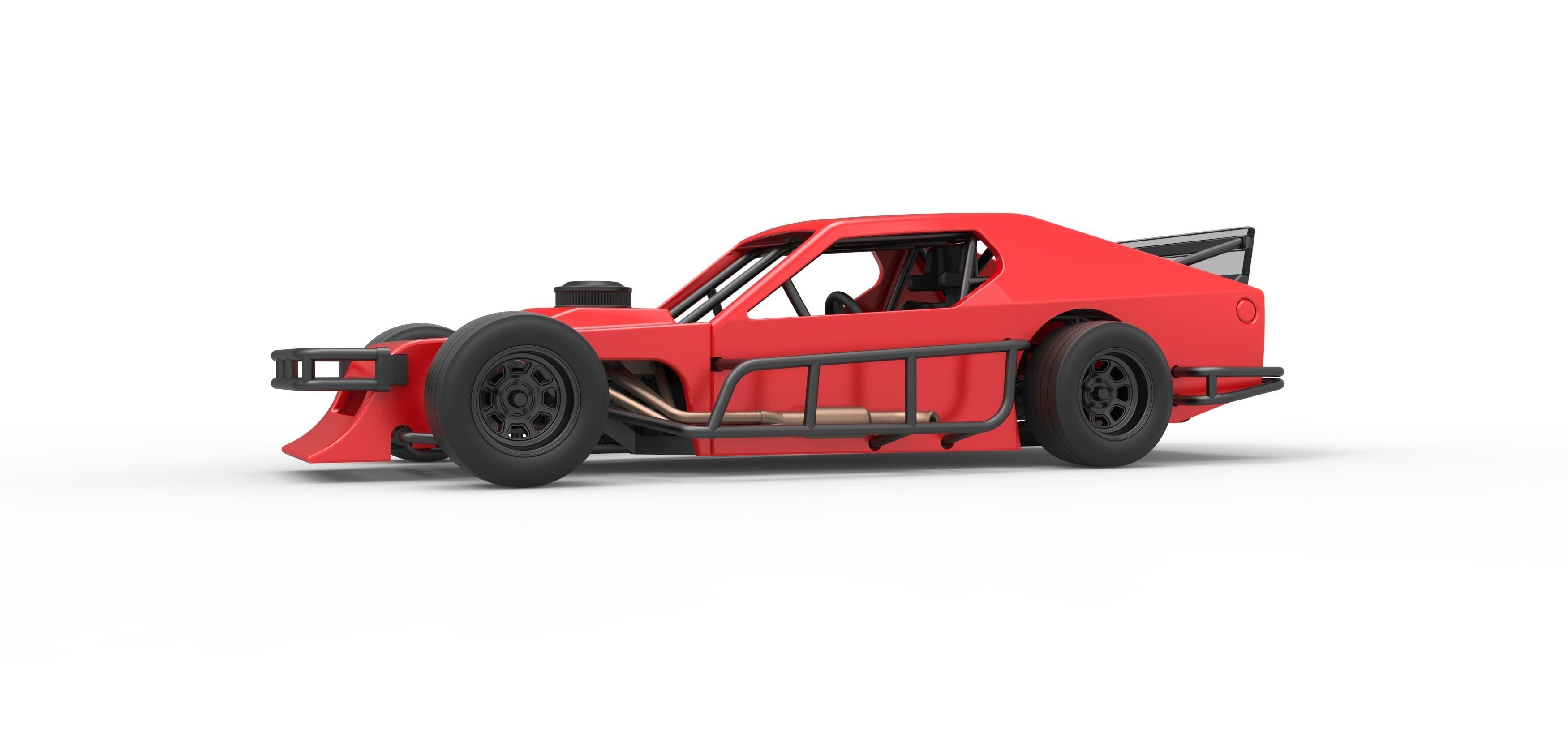 Asphalt Modified stock car Version 2 Scale 1 to 25 3D print model_2