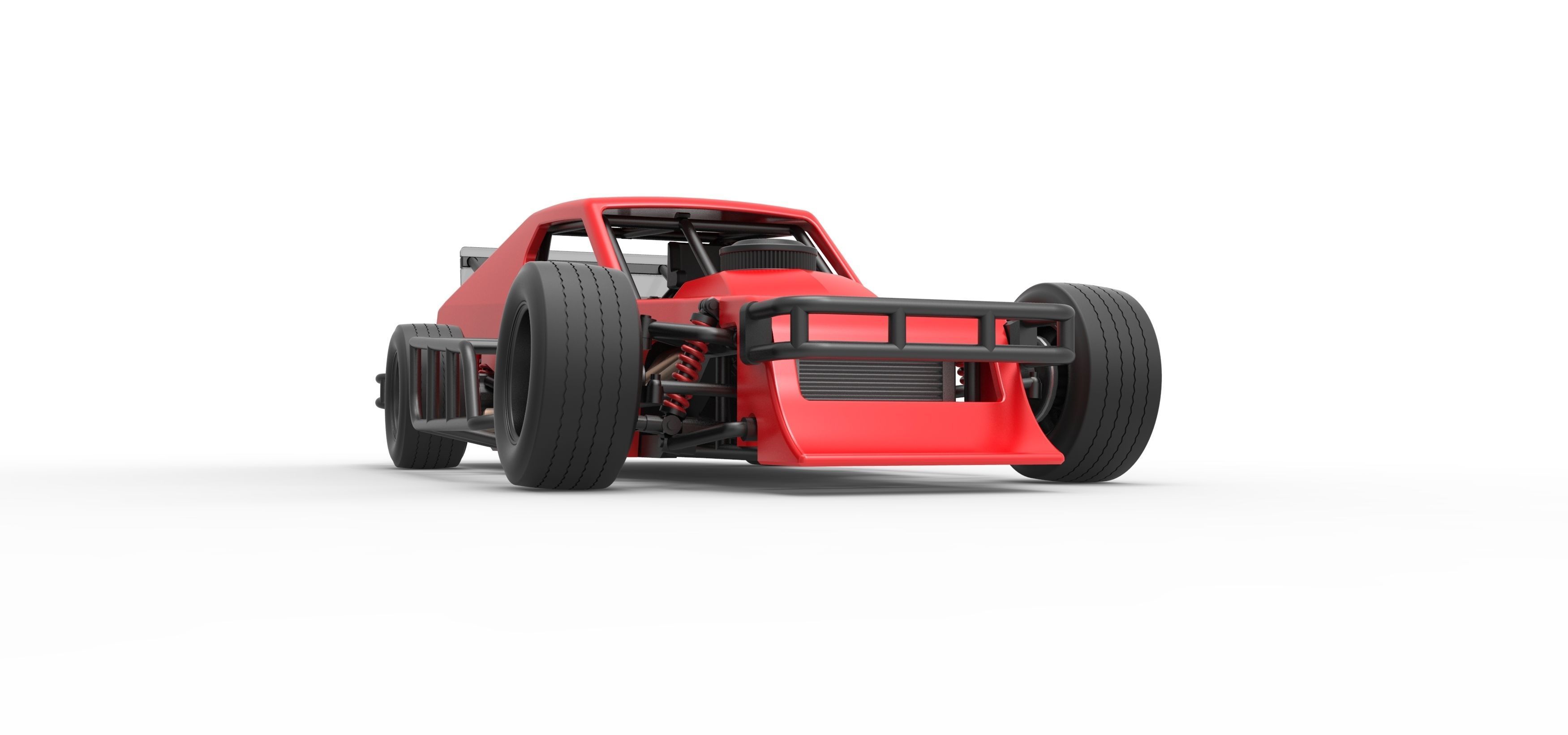 Asphalt Modified stock car Version 2 Scale 1 to 25 3D print model_27