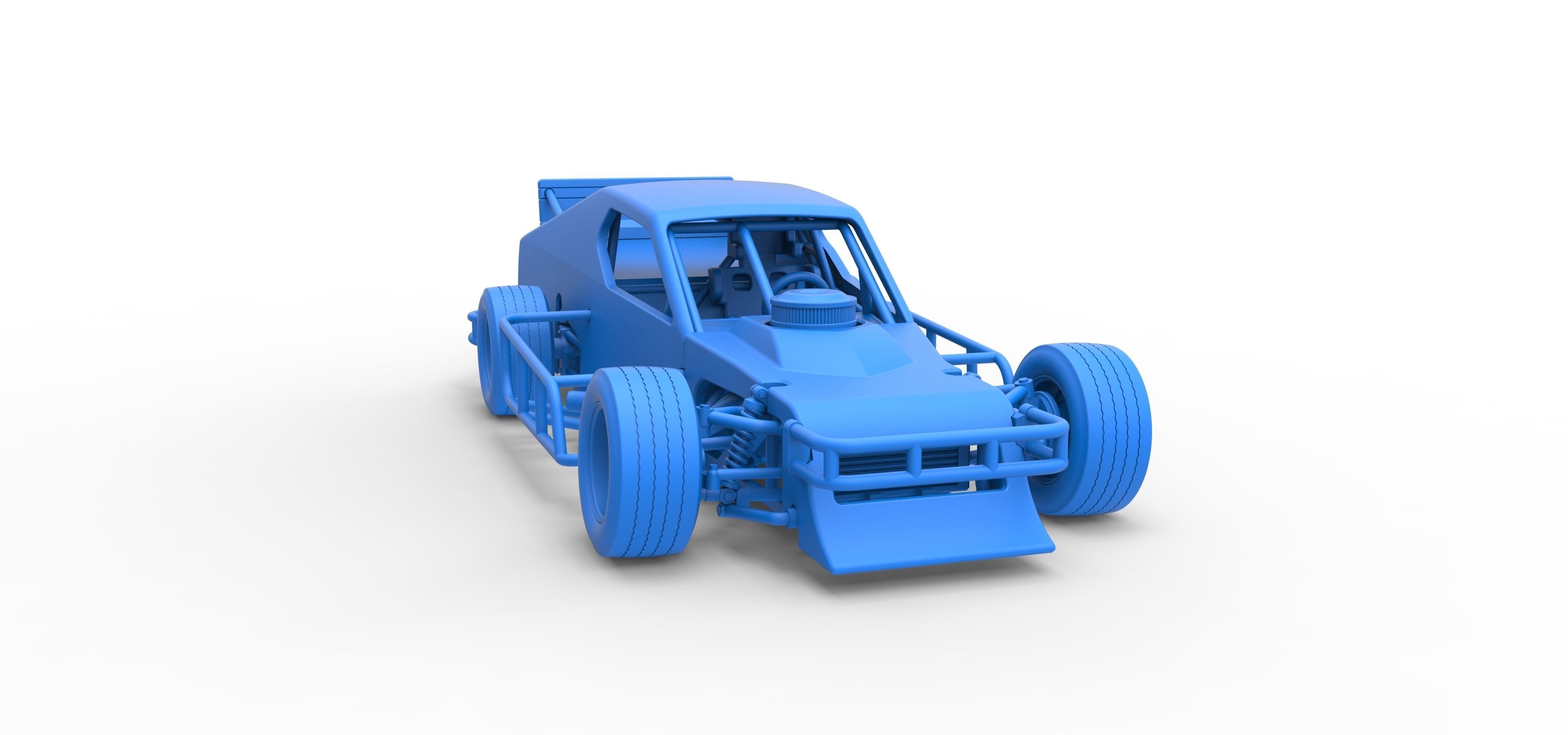 Asphalt Modified stock car Version 2 Scale 1 to 25 3D print model_52