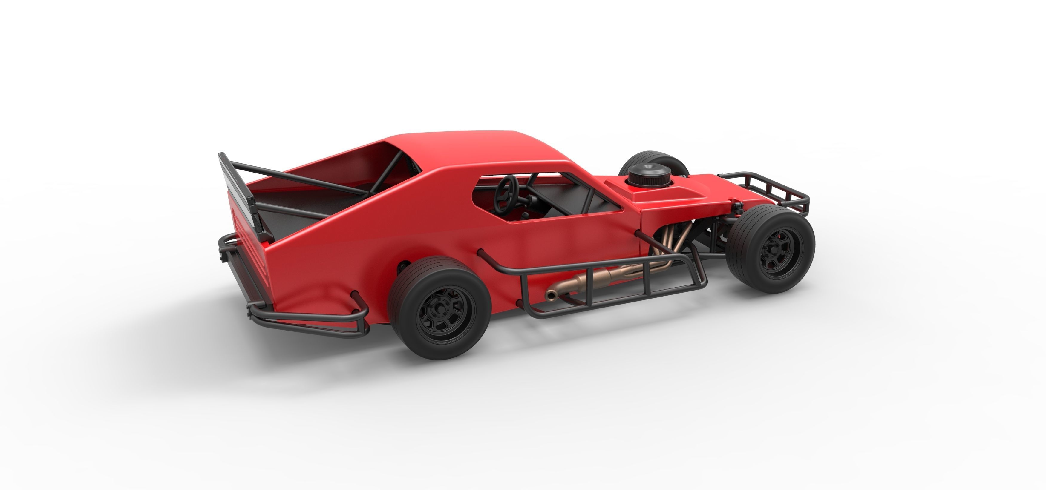 Asphalt Modified stock car Version 2 Scale 1 to 25 3D print model_20