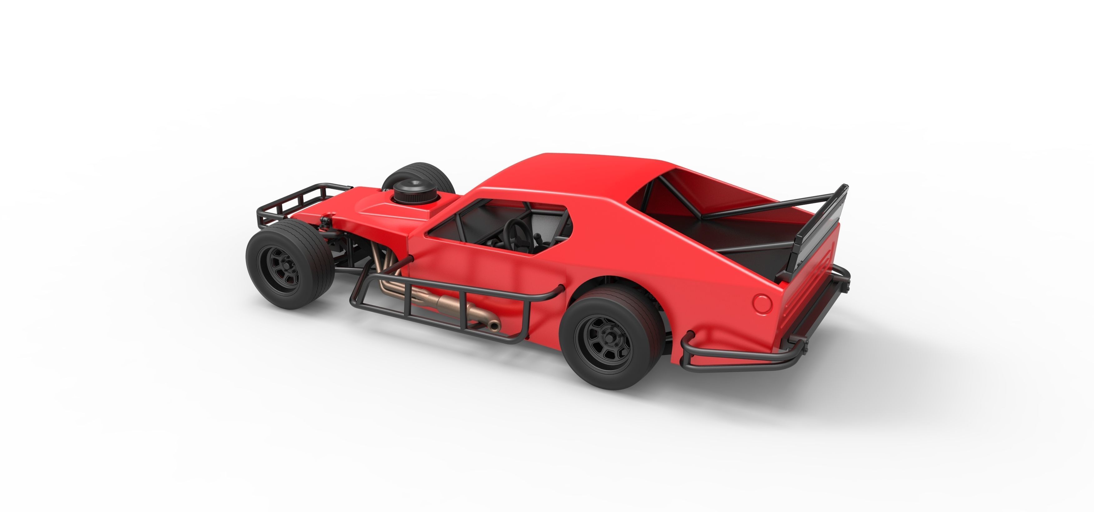 Asphalt Modified stock car Version 2 Scale 1 to 25 3D print model_12