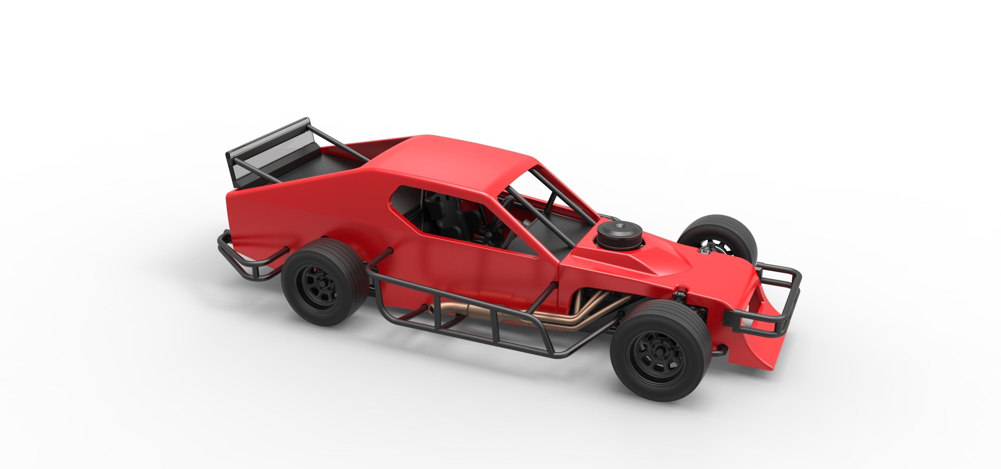 Asphalt Modified stock car Version 2 Scale 1 to 25 3D print model_24