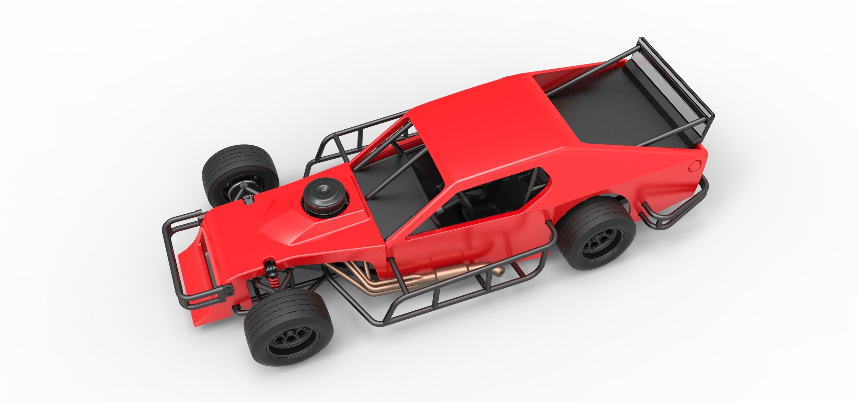 Asphalt Modified stock car Version 2 Scale 1 to 25 3D print model_4